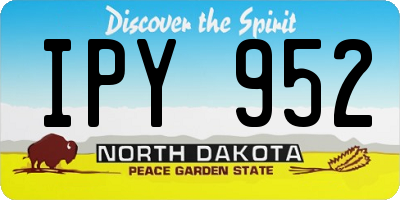 ND license plate IPY952