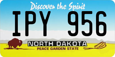 ND license plate IPY956