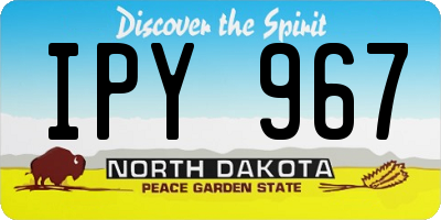 ND license plate IPY967