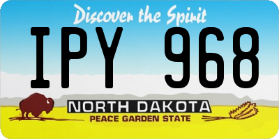 ND license plate IPY968