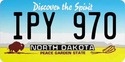 ND license plate IPY970