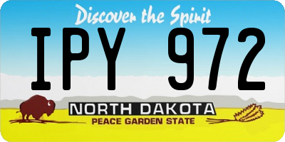 ND license plate IPY972