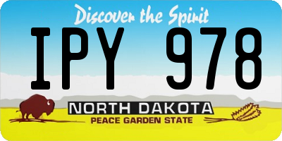 ND license plate IPY978