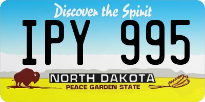 ND license plate IPY995