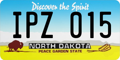 ND license plate IPZ015