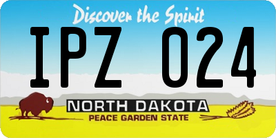 ND license plate IPZ024
