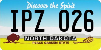 ND license plate IPZ026