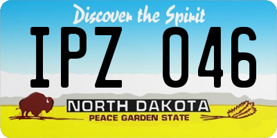 ND license plate IPZ046