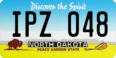 ND license plate IPZ048