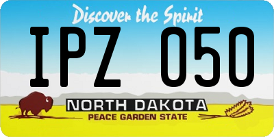 ND license plate IPZ050