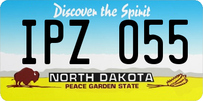 ND license plate IPZ055