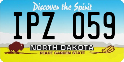 ND license plate IPZ059