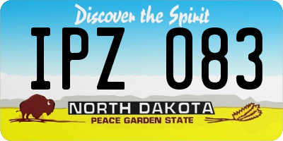 ND license plate IPZ083
