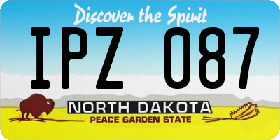 ND license plate IPZ087