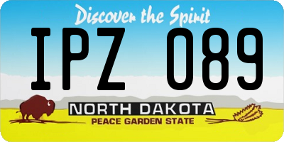 ND license plate IPZ089