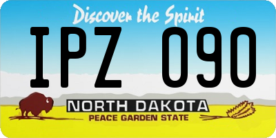 ND license plate IPZ090