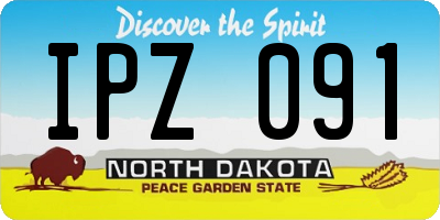 ND license plate IPZ091