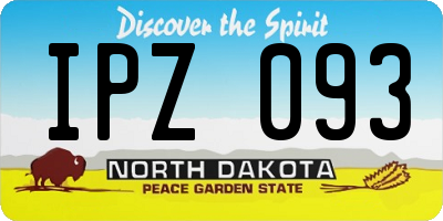 ND license plate IPZ093