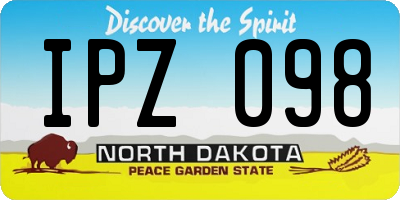 ND license plate IPZ098