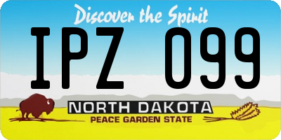 ND license plate IPZ099