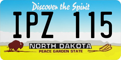 ND license plate IPZ115