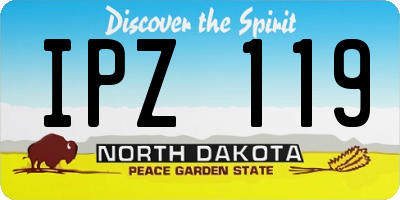 ND license plate IPZ119