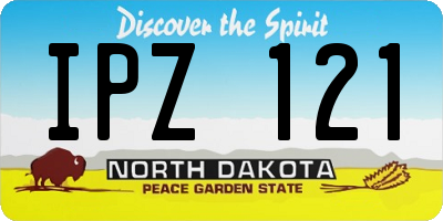 ND license plate IPZ121