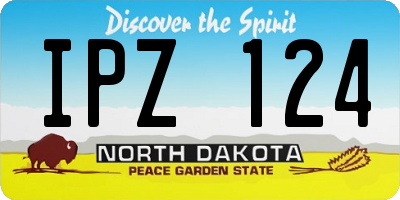 ND license plate IPZ124