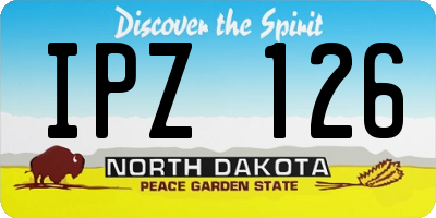 ND license plate IPZ126