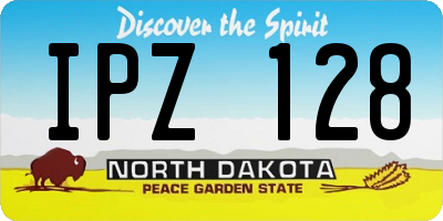 ND license plate IPZ128