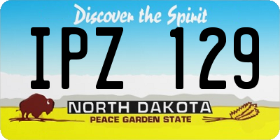ND license plate IPZ129