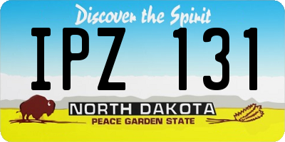 ND license plate IPZ131