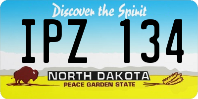 ND license plate IPZ134