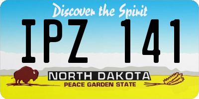 ND license plate IPZ141