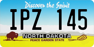 ND license plate IPZ145