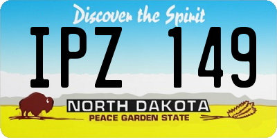 ND license plate IPZ149