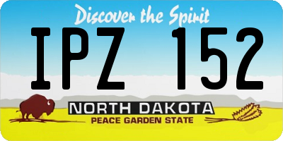 ND license plate IPZ152
