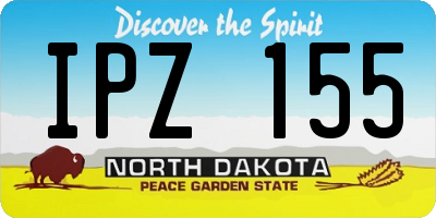 ND license plate IPZ155