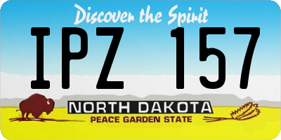 ND license plate IPZ157