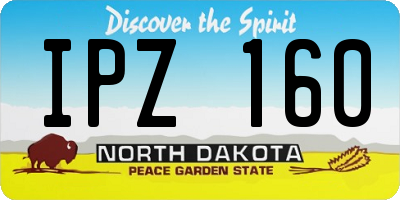 ND license plate IPZ160