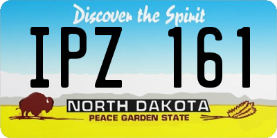 ND license plate IPZ161