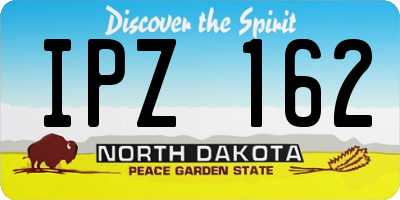 ND license plate IPZ162