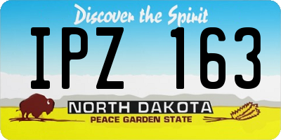 ND license plate IPZ163