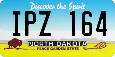 ND license plate IPZ164