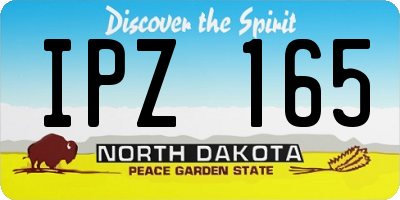 ND license plate IPZ165