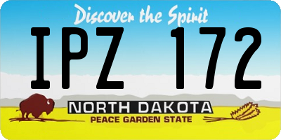ND license plate IPZ172