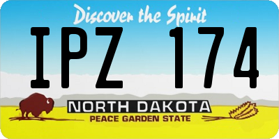 ND license plate IPZ174