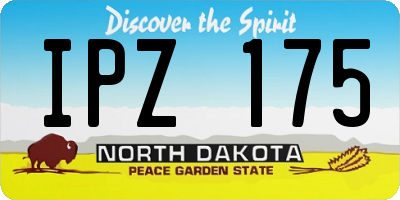 ND license plate IPZ175