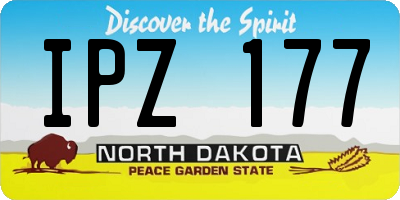 ND license plate IPZ177