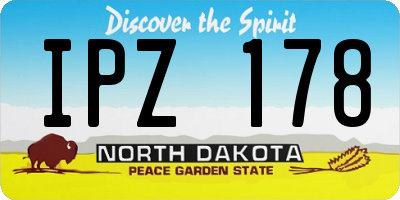 ND license plate IPZ178